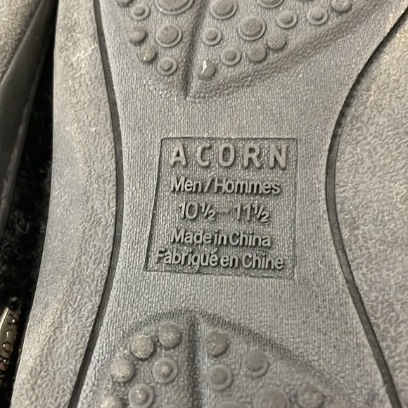 Acorn Wool Blend Men's 10.5-11.5 Digby Gore, Black Tweed - Picture 7 of 9